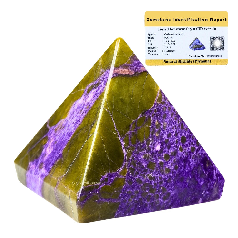 Stichtite Pyramid (2 Inch)