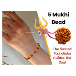 6mm Rudraksha Bracelet (Gold Chain)