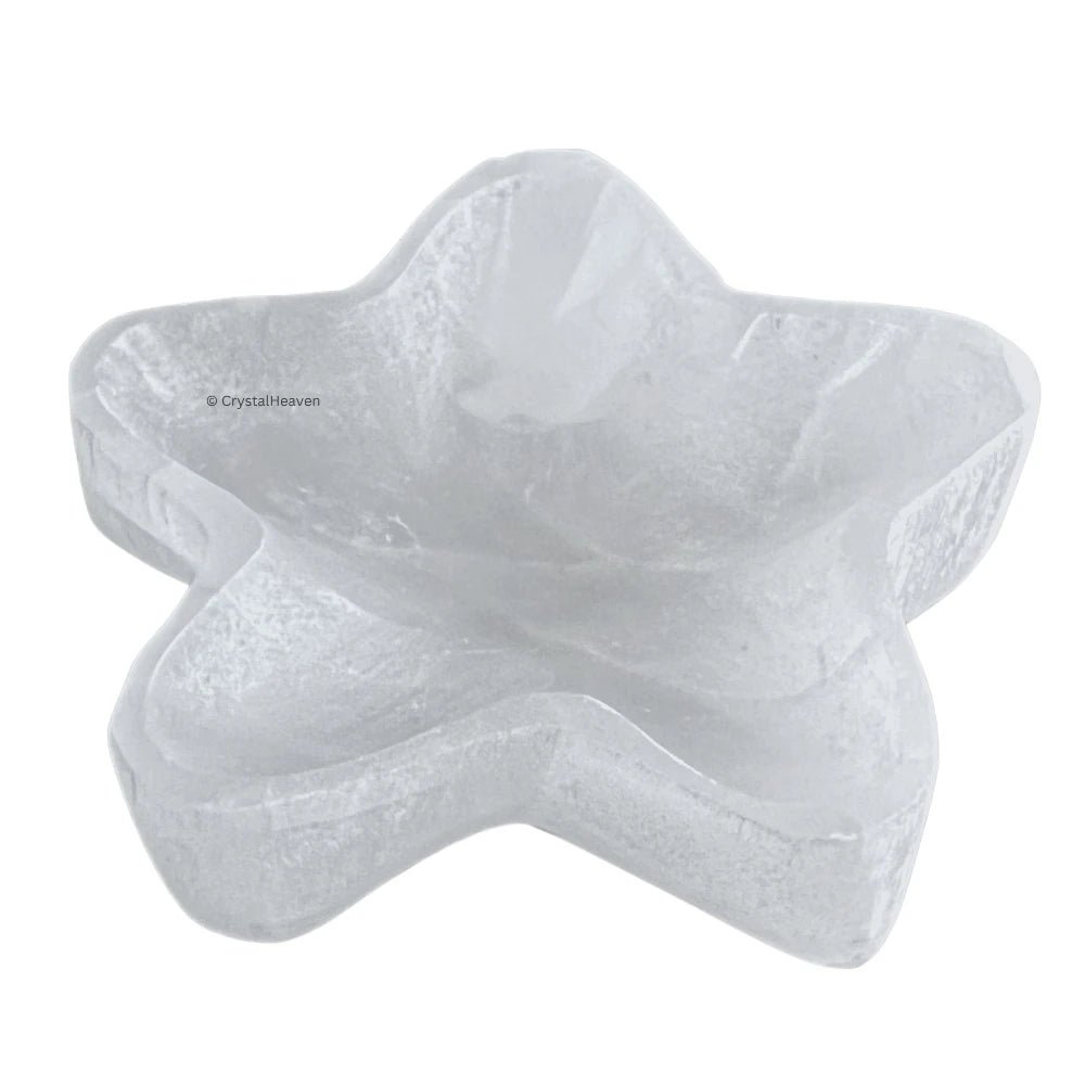 Selenite Crystal Charging Bowl - Star