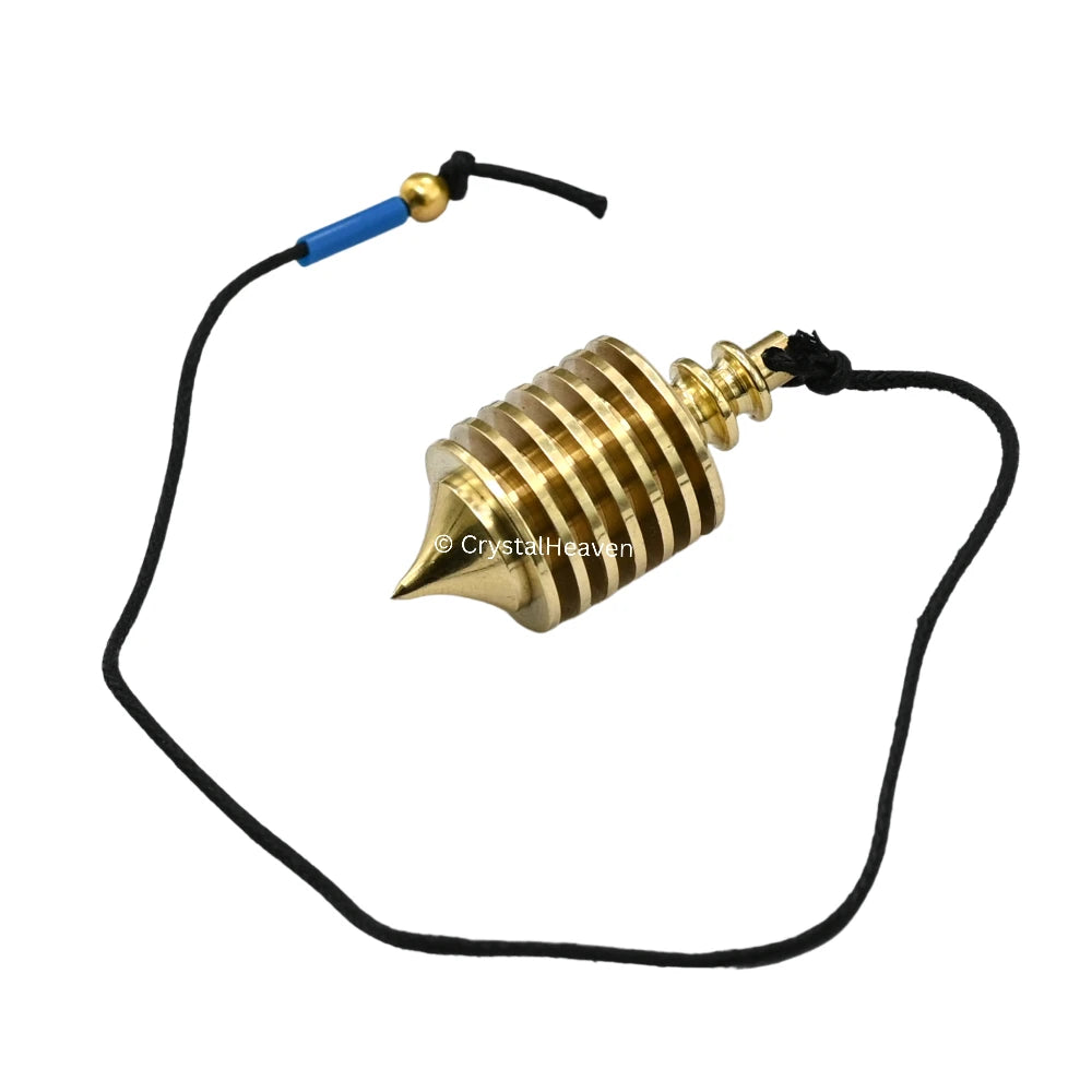 Metal Brass Pendulum - Gold Vertical Hard Coil (MP99)