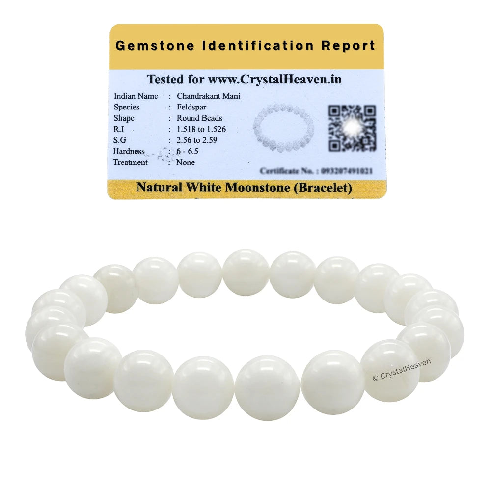 White Moonstone Bracelet (Elastic)