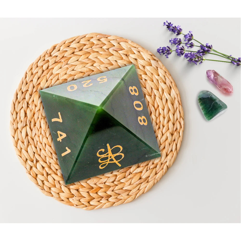 Zibu Money Pyramid - Green Aventurine Crystal Pyramid (2 Inch)