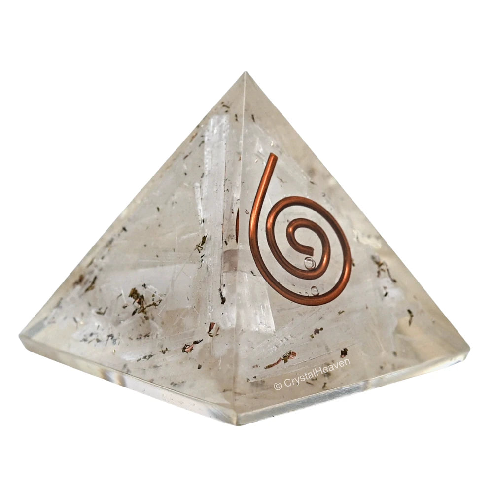 Selenite Orgone Pyramid - 30mm