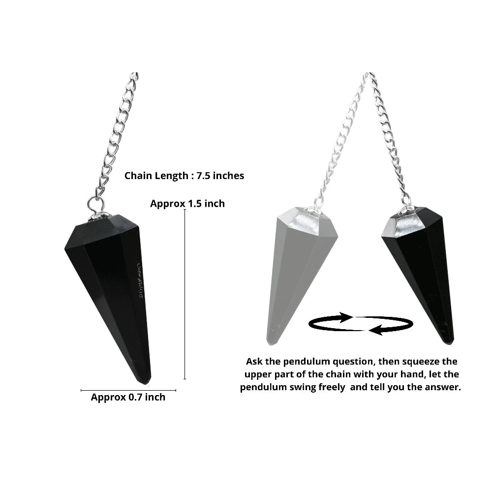 Black Obsidian Pendulum