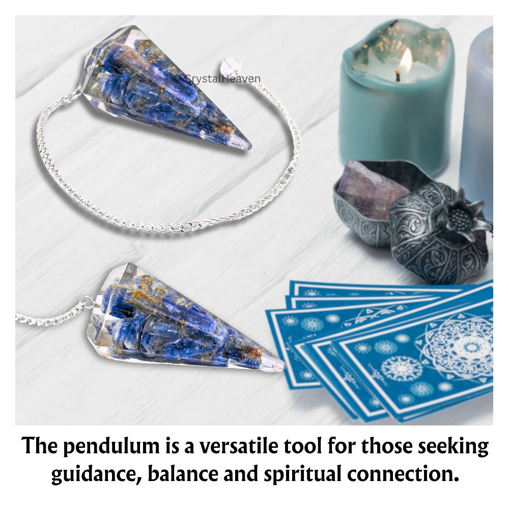 Kyanite Crystal Orgone Pendulum