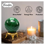 Malachite Sphere (2 Inch)