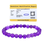 Amethyst Healing Crystal Bracelets - 6mm Beads