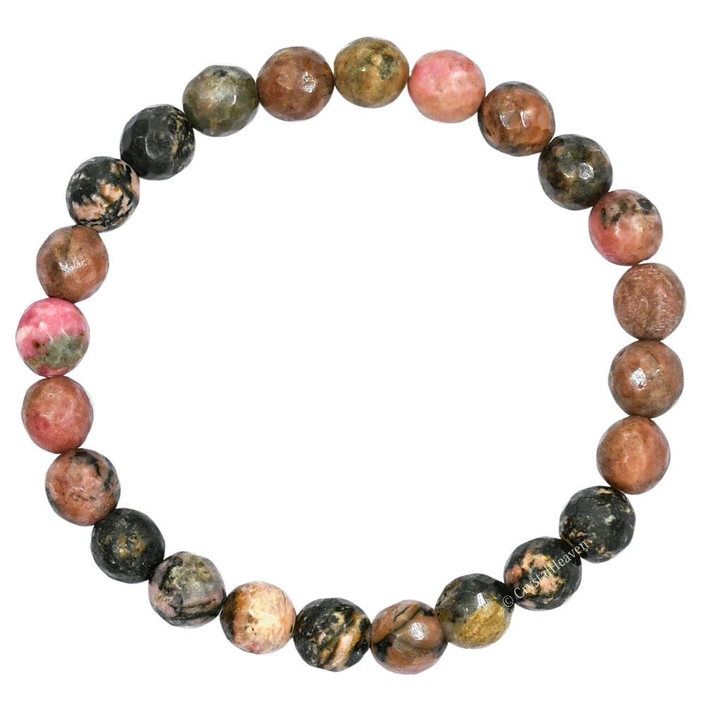 Rhodonite Bracelet (Faceted-Stretchable)