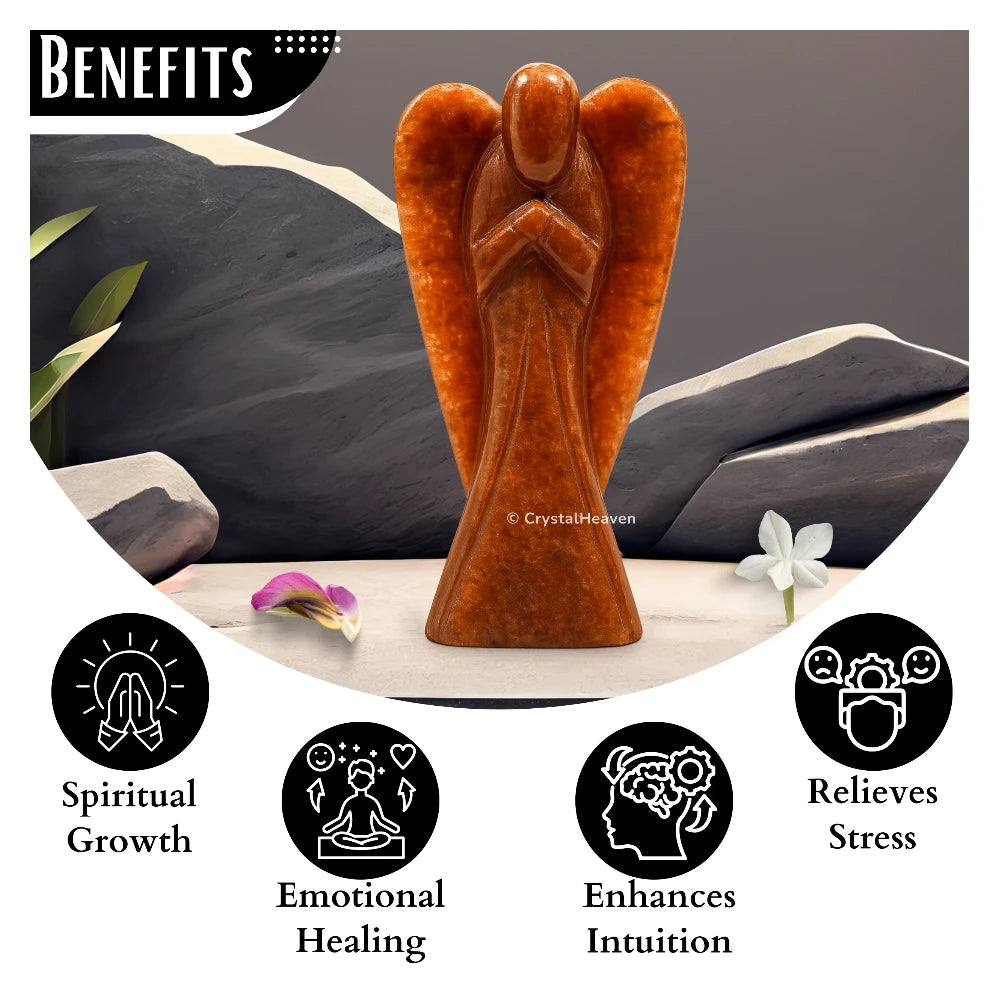 Red Aventurine Angel (3 Inch)