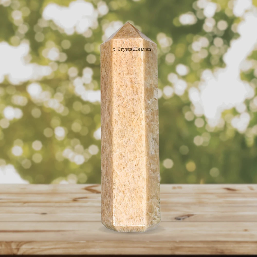 Large Cream Moonstone Tower