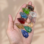 Mix Color Glass Arrowhead - 1" to 1.5" (10 Pieces)