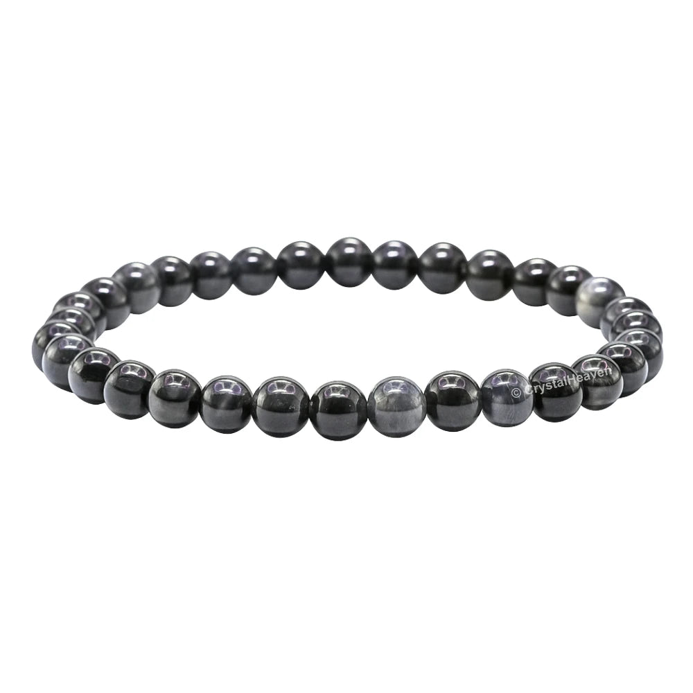 Blue & Black Tiger Eye Healing Crystal Bracelets - 6mm Beads