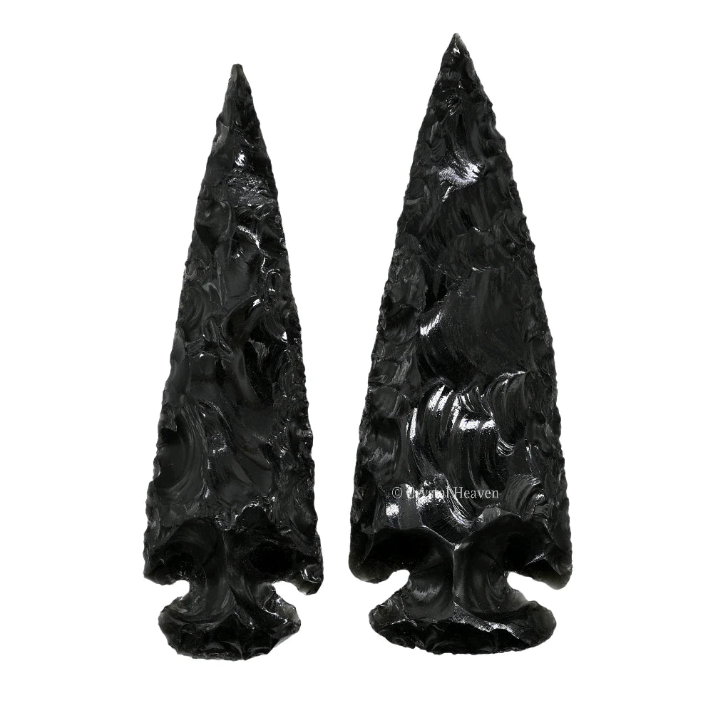 Black Obsidian Arrowhead - 4" to 5"