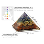 7 Chakra Orgone Pyramid (Pentacle)