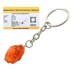 Carnelian Crystal Keychain (Raw)
