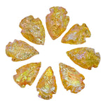 Yellow Aura Quartz Arrowhead - 1" to 1.5" (5 Pieces)