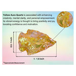 Yellow Aura Quartz Arrowhead - 1" to 1.5"