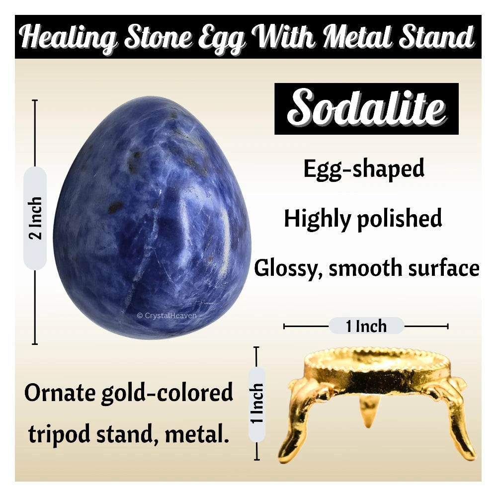 Sodalite Crystal Egg Stone