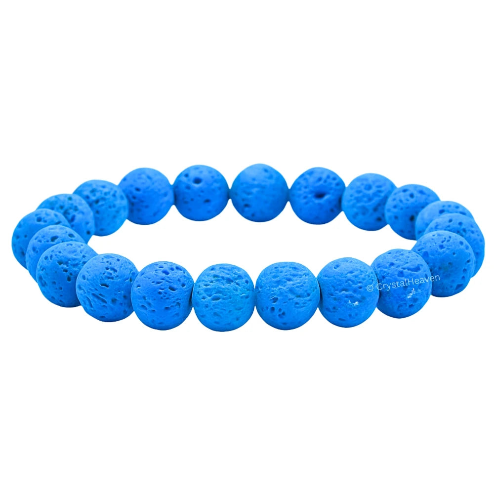 Blue Lava Stone Bracelet (Elastic)