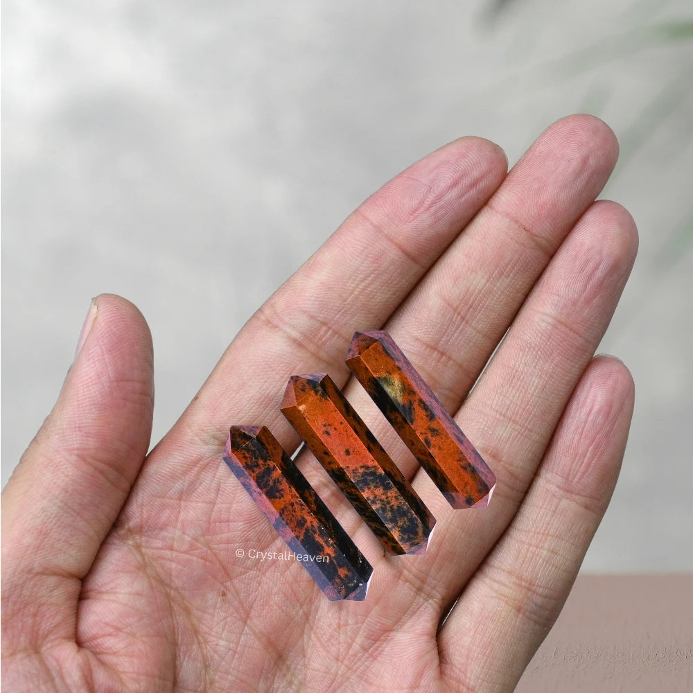 Mahogany Obsidian Pencil Points (Double Terminated) (Set of 3)