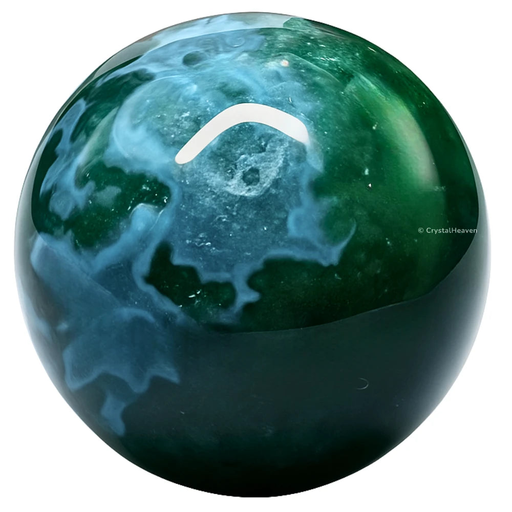 Moss Agate Sphere (1 Inch)