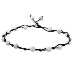 Howlite Anklet (Hand Knotted)