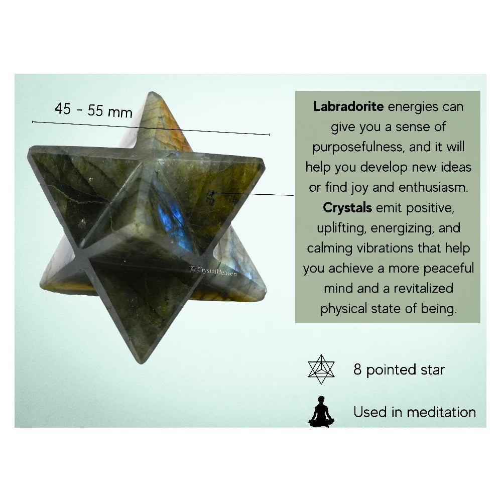 Labradorite Crystal Merkaba (45-55 mm)