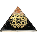 Black Tourmaline Orgone Pyramid (Star Of David)