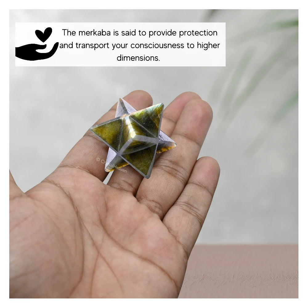 Labradorite Crystal Merkaba (20-25 mm)