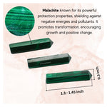 Malachite Pencil Points (Set of 3)