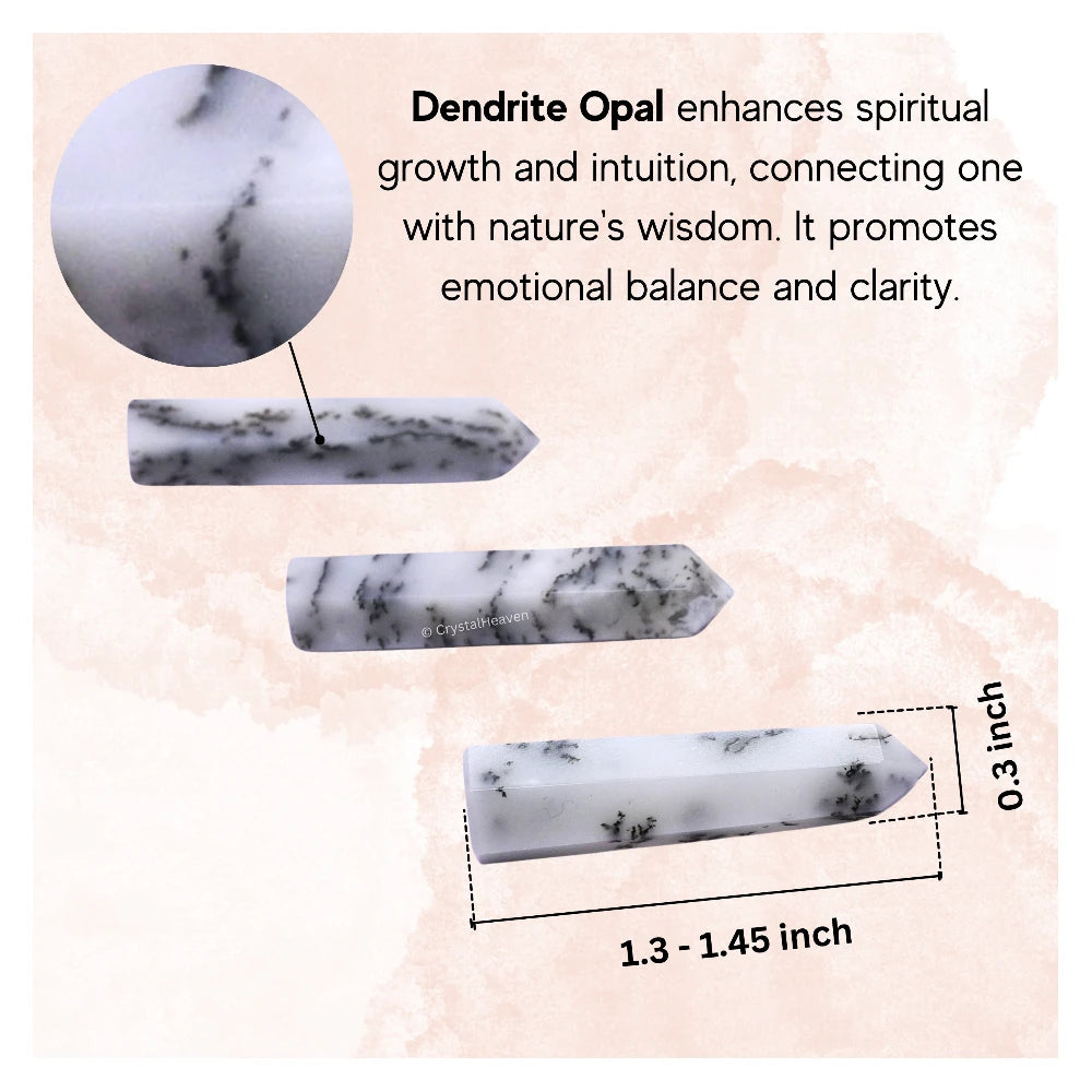 Dendrite Opal Pencil Points (Set of 50)