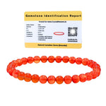 Carnelian Healing Crystal Bracelets - 6mm Beads