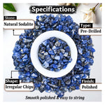 Sodalite Chips - Pre Drilled