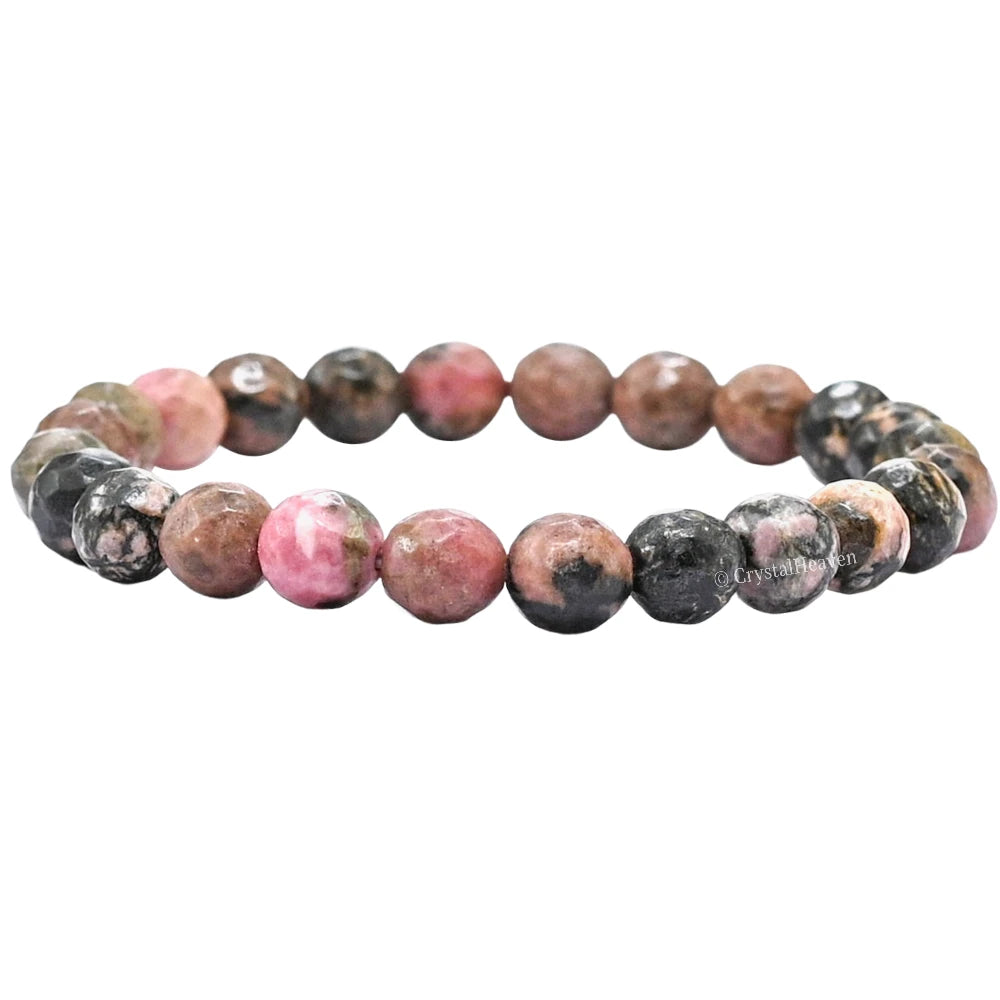 Rhodonite Bracelet (Faceted-Stretchable)
