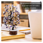 Rose Quartz, Amethyst & Clear Quartz Tree (200 Chips)