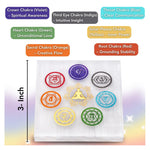 Selenite Charging Plate - 7 Chakra (Square)