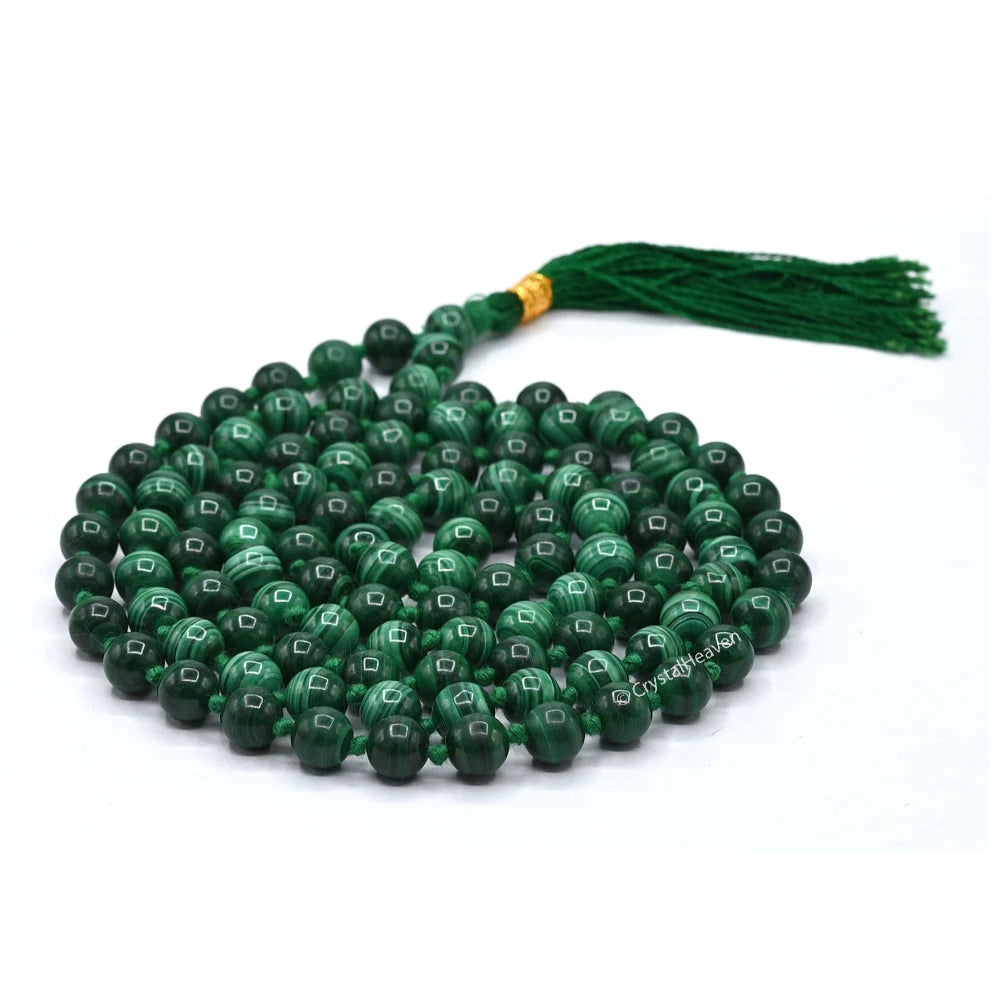 Malachite Japa Mala (Hand Knotted)