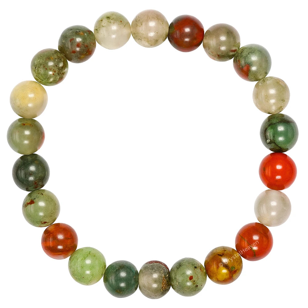 African Bloodstone Bracelet (Elastic)