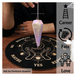 Angel Aura Rose Quartz Pendulum