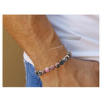 Rhodonite Bracelet (Faceted-Stretchable)