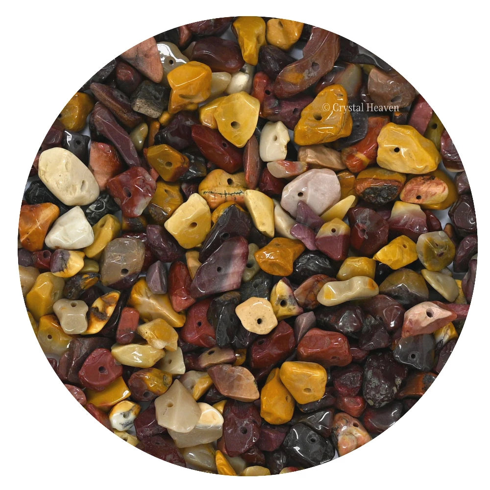 Mookaite Chips - Pre Drilled