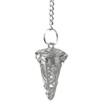 Metal Brass Pendulum - Silver Cone Chamber (MP88)
