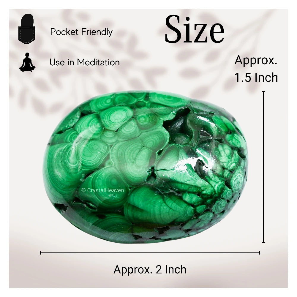 Malachite Palm Stone