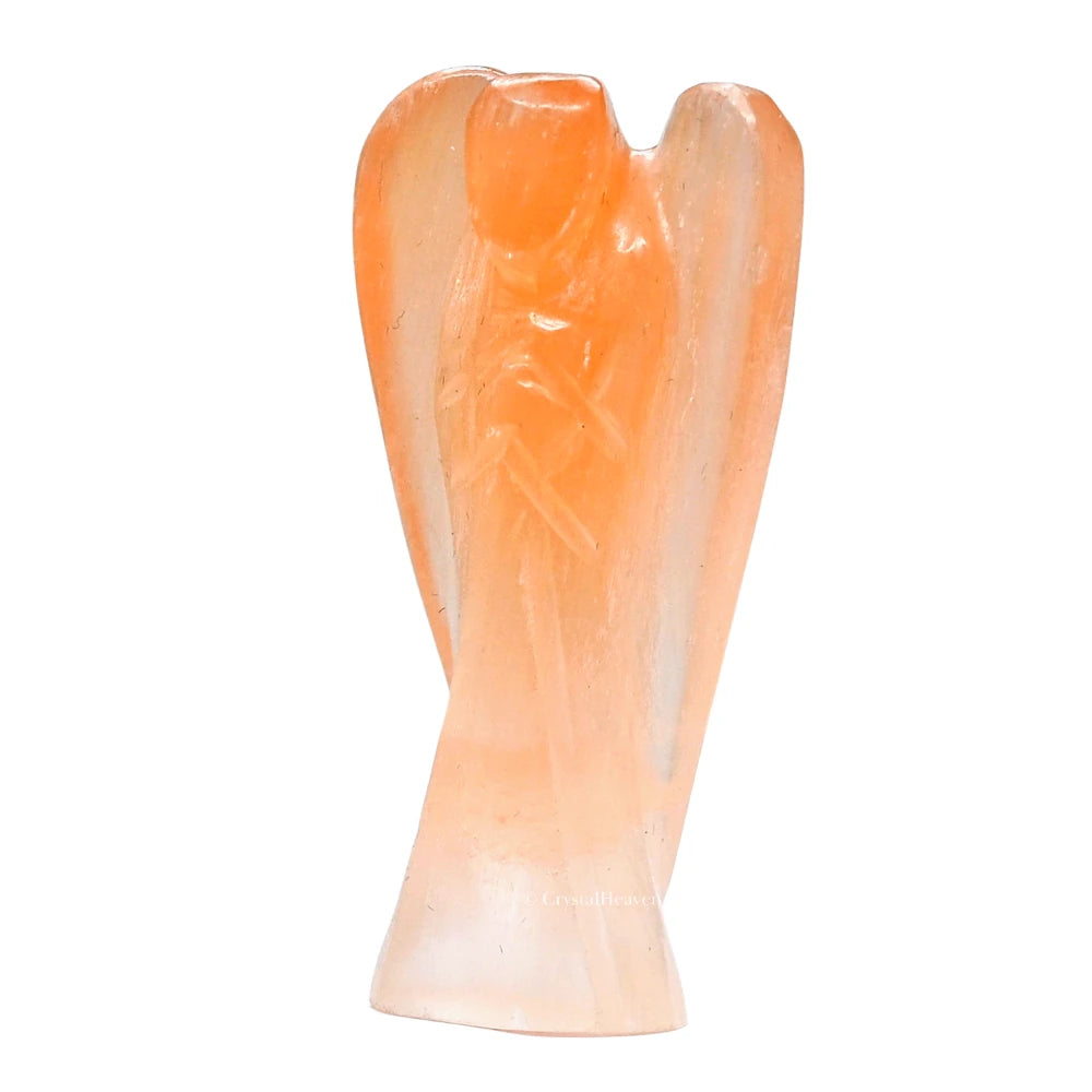 Orange Selenite Angel (1.5 Inch)