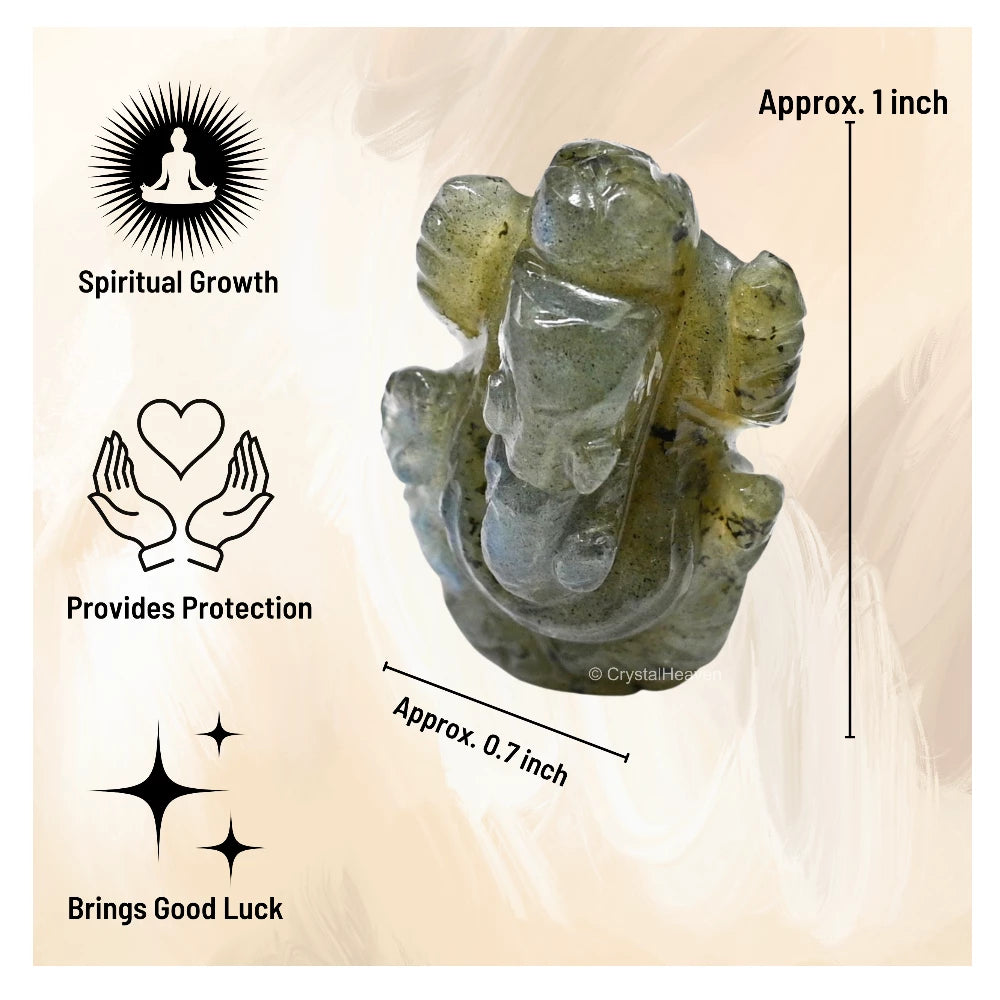Labradorite Crystal Ganesh Ganpati