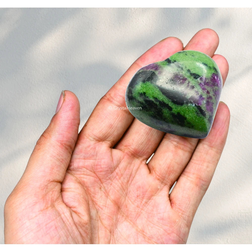 Ruby Zoisite Heart