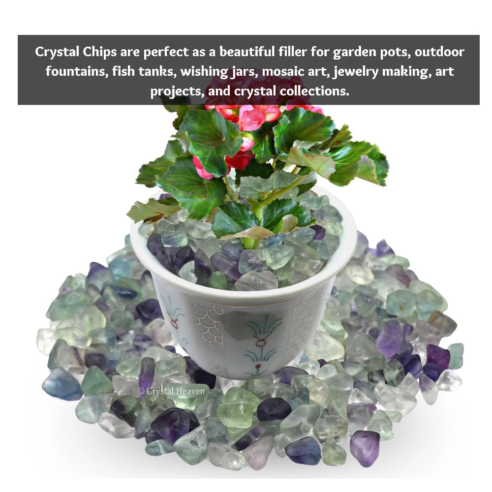Multi Fluorite Chips - Pre Drilled