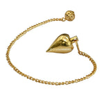 Metal Brass Pendulum - Gold Dome Cone (MP107)