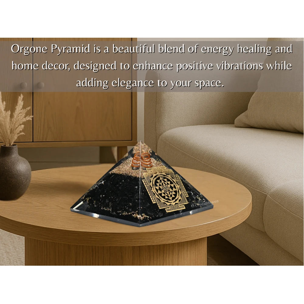 Shungite Orgone Pyramid (Shriyantra)