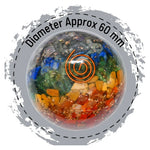 7 Chakra Crystal Orgonite Ball (2.5 Inch)